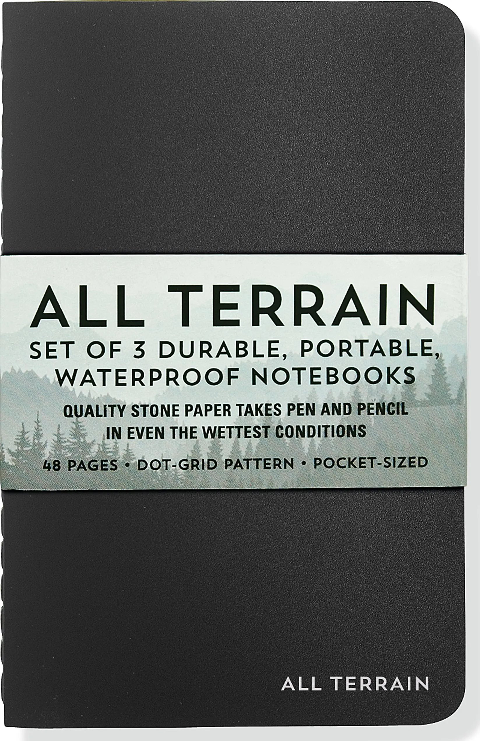 All Terrain Notebooks - Set of 3 Durable, Portable and Waterproof Dot Grid Journals