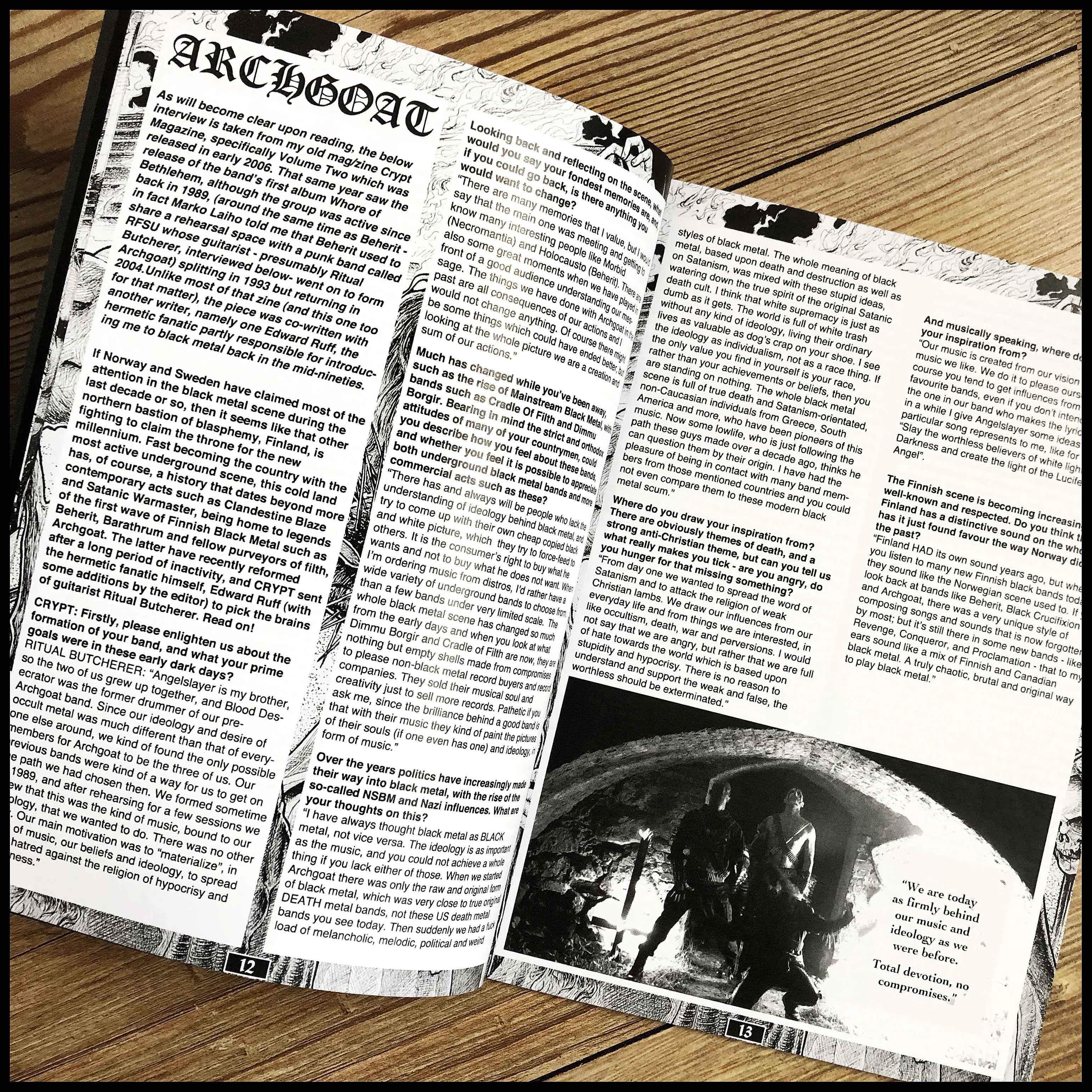 BLACK METAL: PRELUDE TO THE CULT  mini-book (Evolution of the Cult companion book)