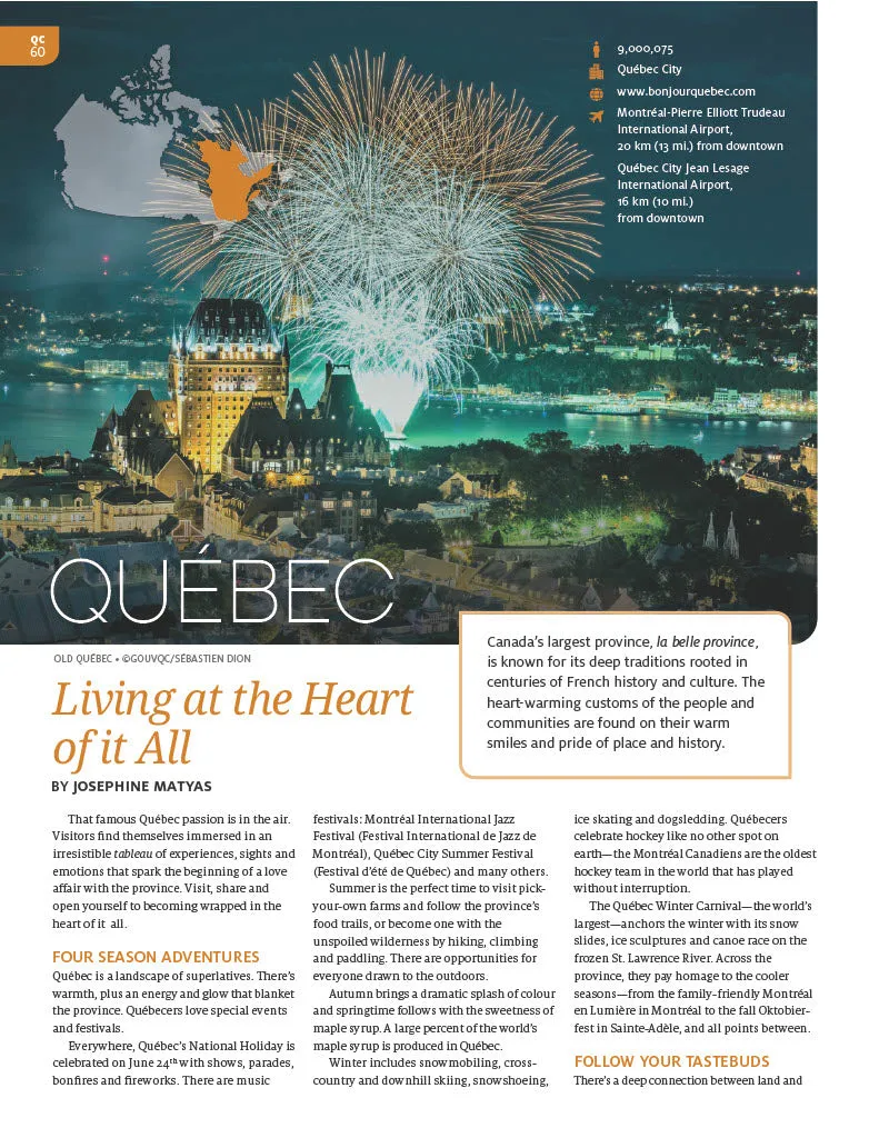Canada - 2024 & 2025 Travel Guide: Canada's Best Getaways, Essential Information, 13 Provinces & Territories, Cities, Road Trips, Indigenous Travel, Natural Wonders, Drinks, Food, Cruises, Maps & More