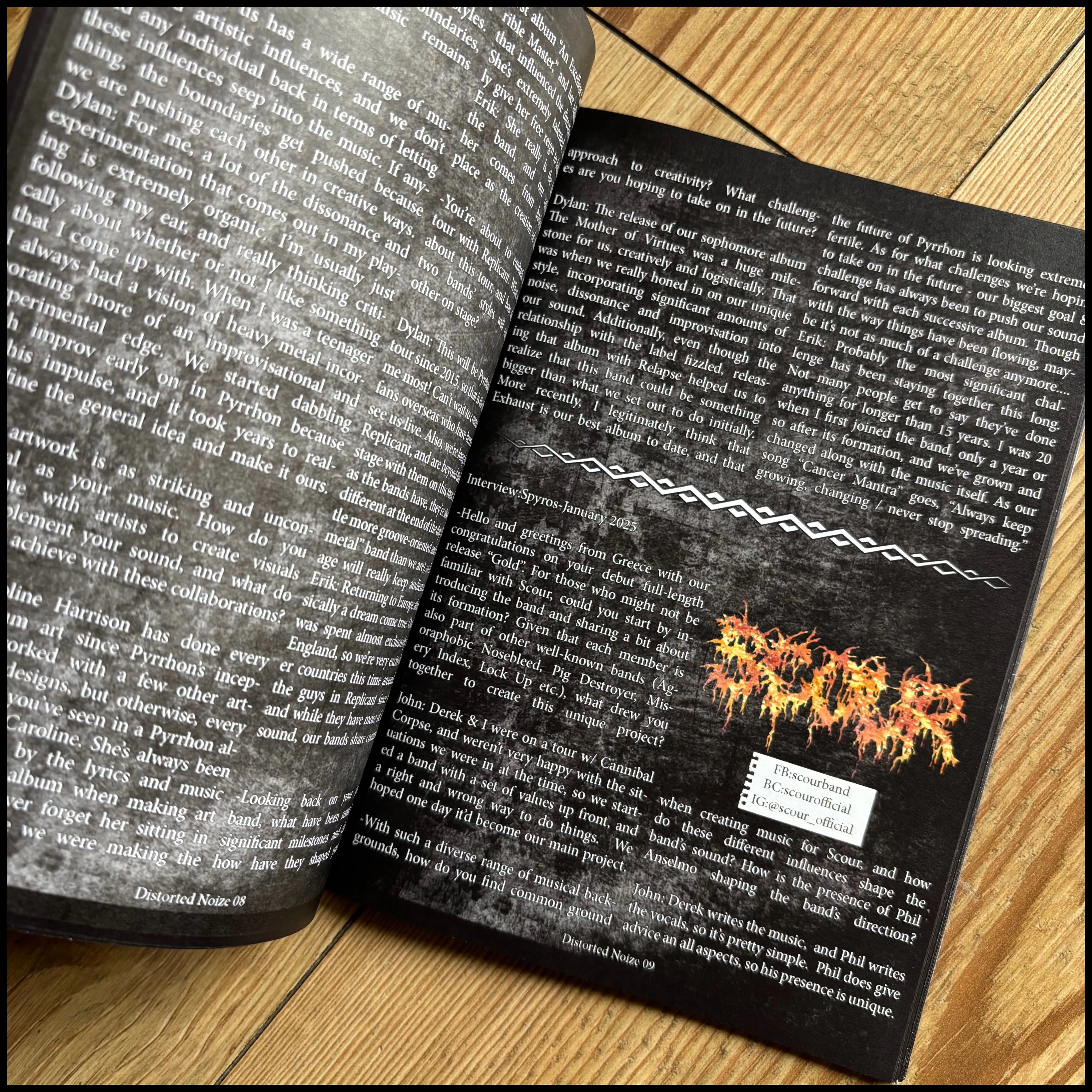DISTORTED NOIZE Issue 7 fanzine (death/thrash/black metal fanzine)