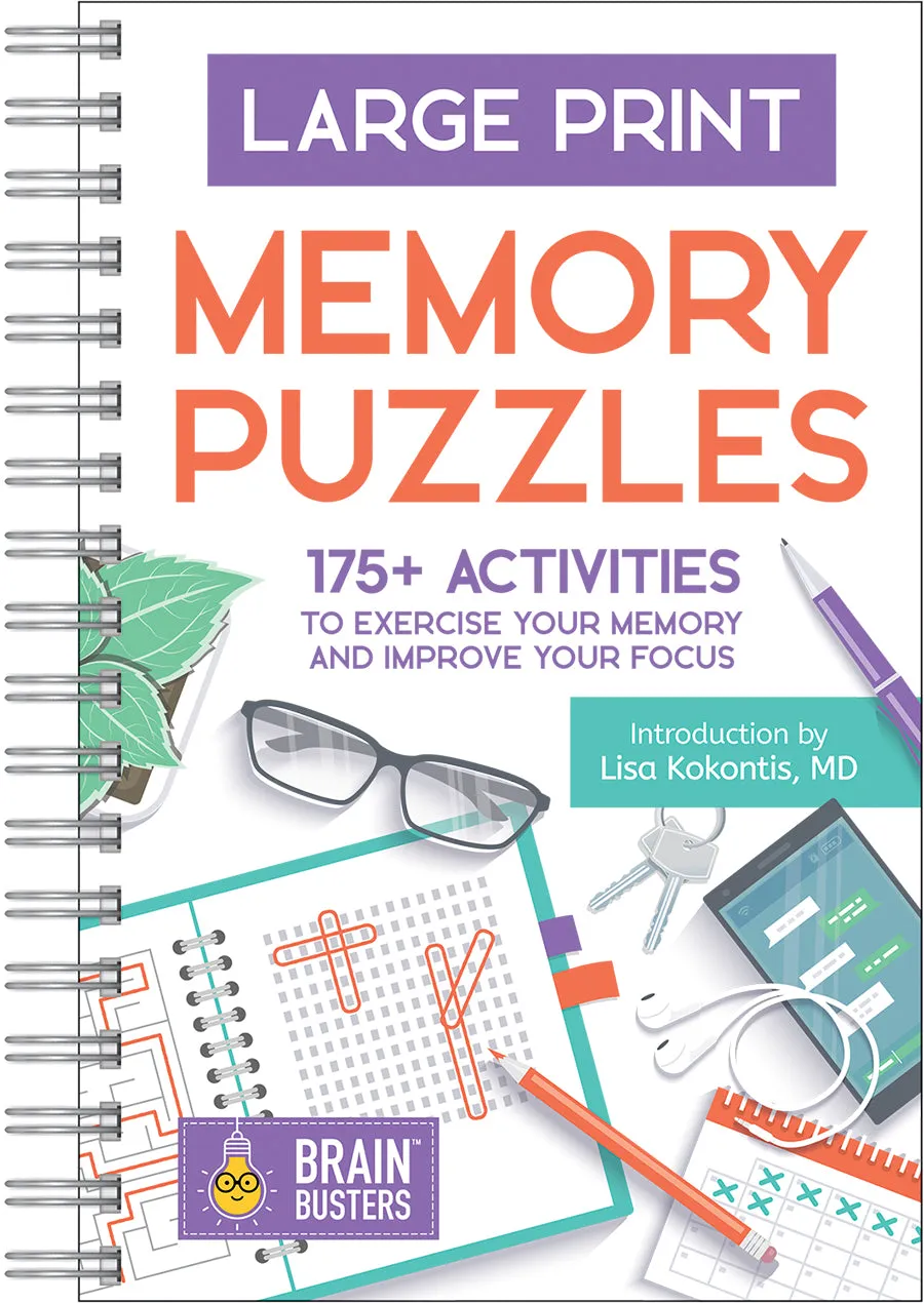 Large Print Memory Puzzles Cottage Door Press