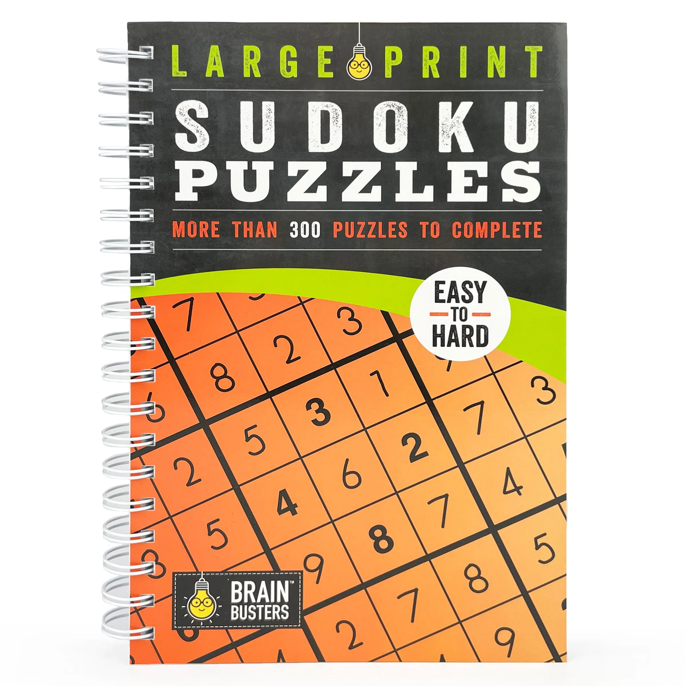 Large Print Sudoku Puzzles Orange Cottage Door Press