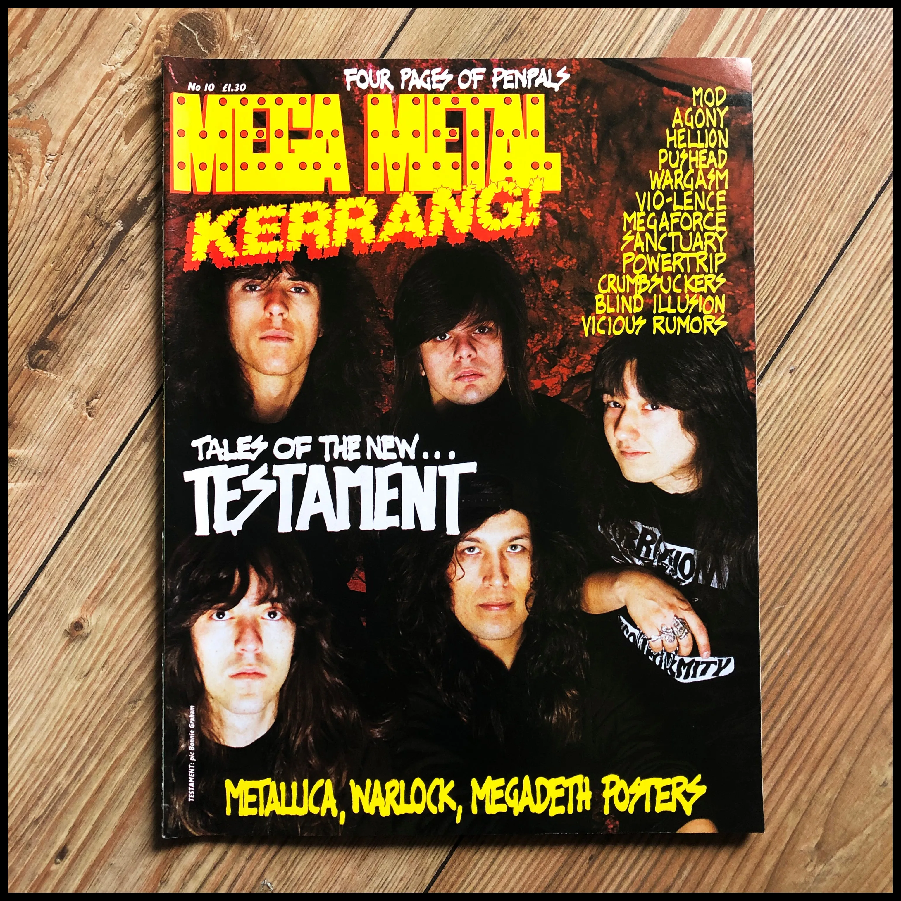 MEGA METAL - 1980s mag focussing on thrash & death metal (multiple issues, new stock!)