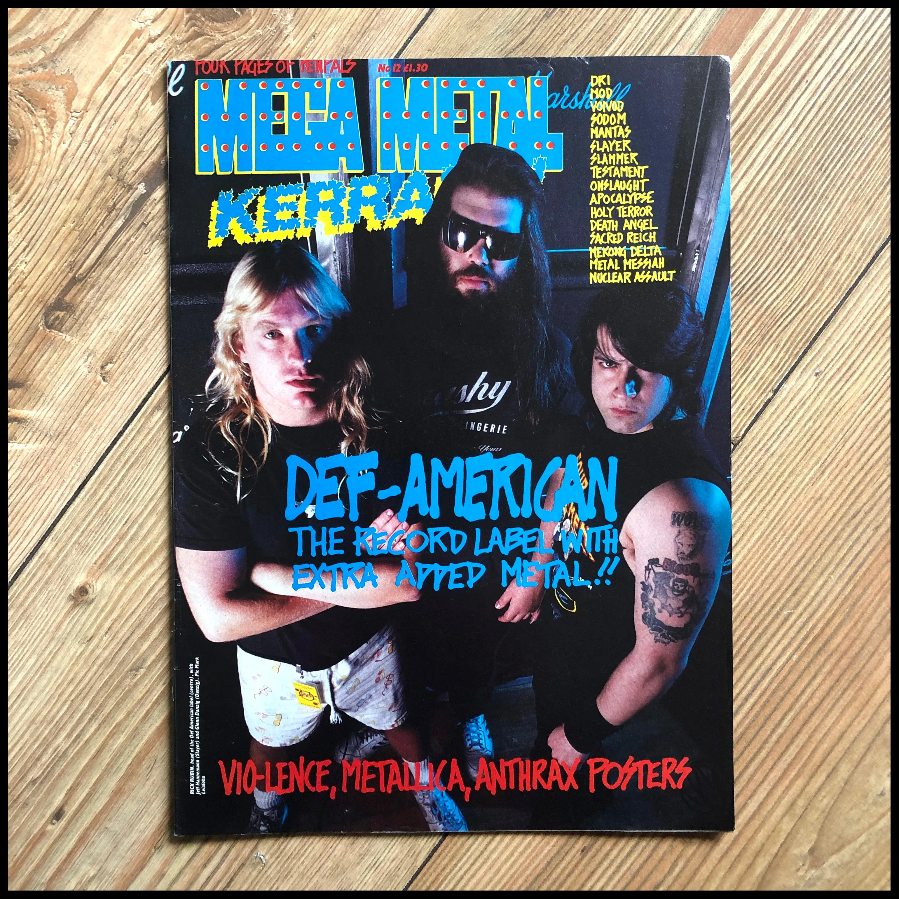 MEGA METAL - 1980s mag focussing on thrash & death metal (multiple issues, new stock!)