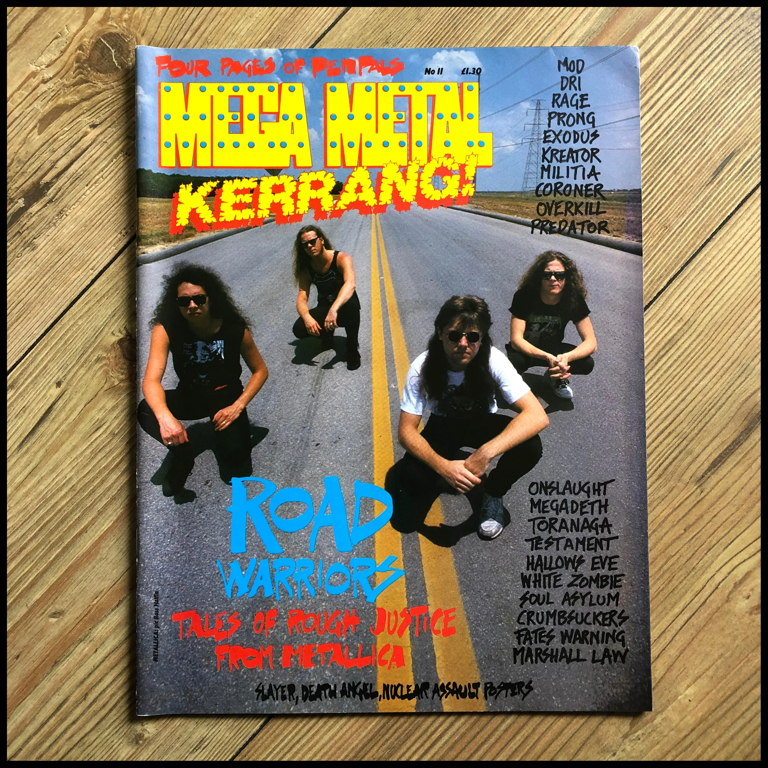MEGA METAL - 1980s mag focussing on thrash & death metal (multiple issues, new stock!)