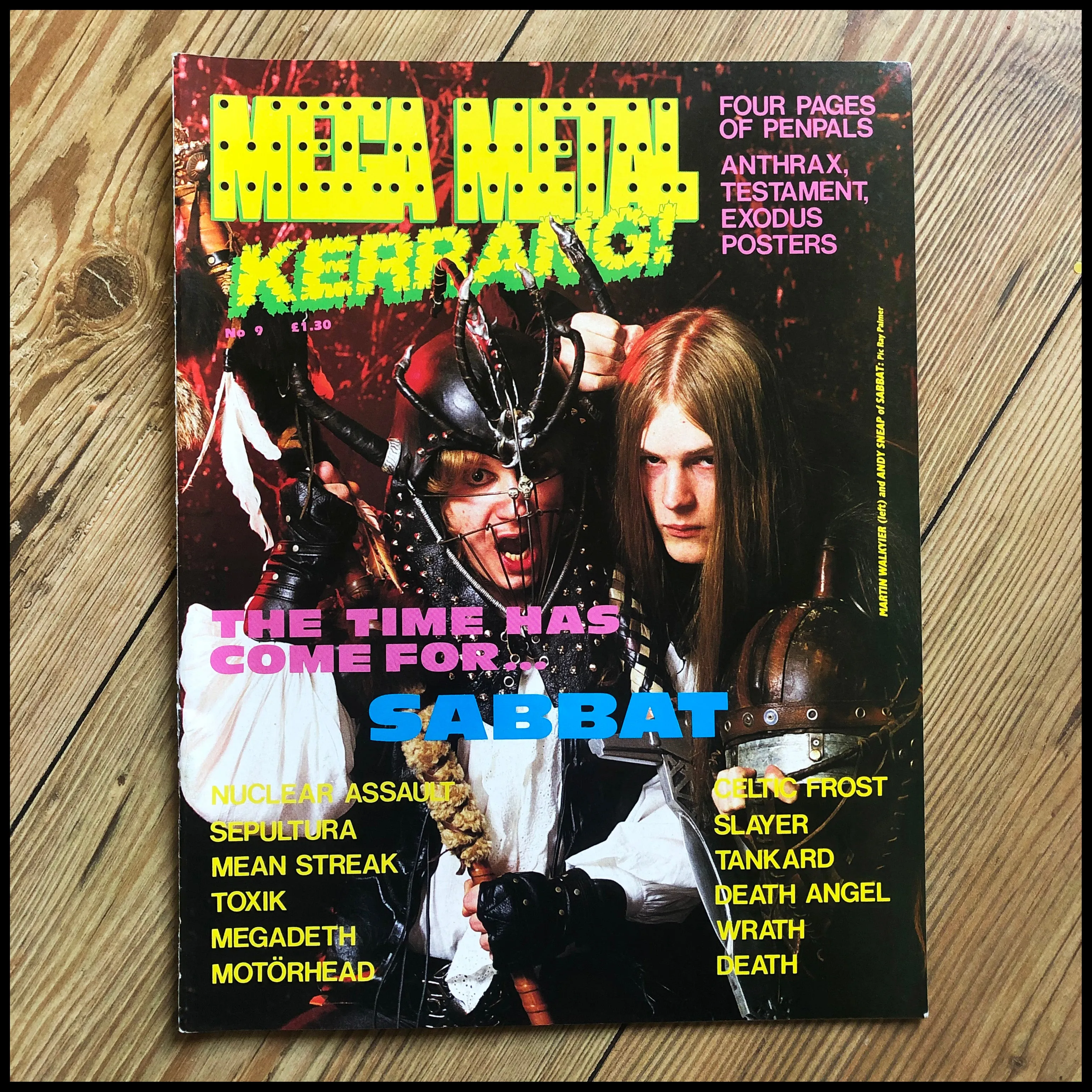 MEGA METAL - 1980s mag focussing on thrash & death metal (multiple issues, new stock!)