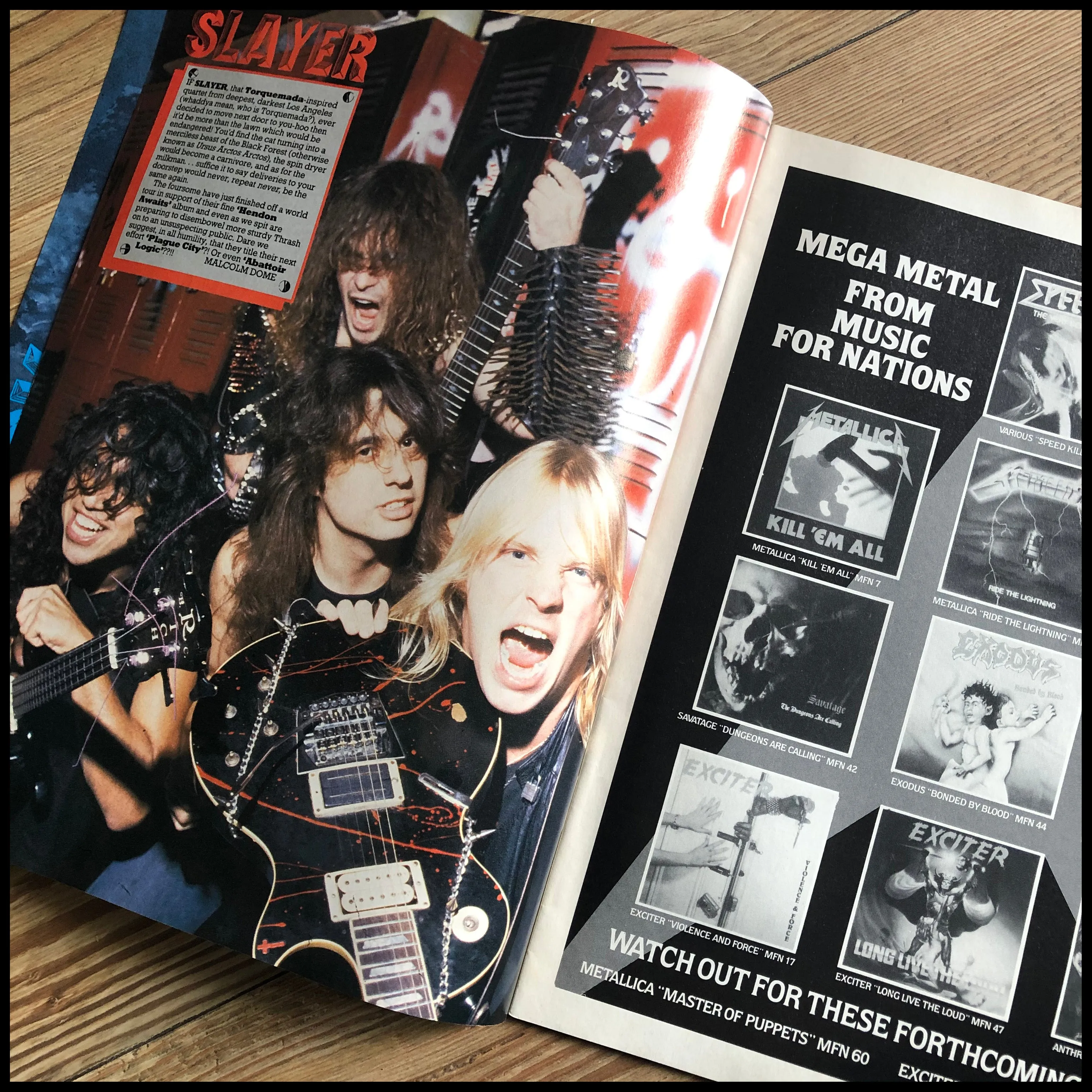 MEGA METAL - 1980s mag focussing on thrash & death metal (multiple issues, new stock!)