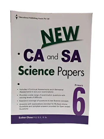 New CA And SA Science Papers: Primary 6(Top Slightly Damaged)
