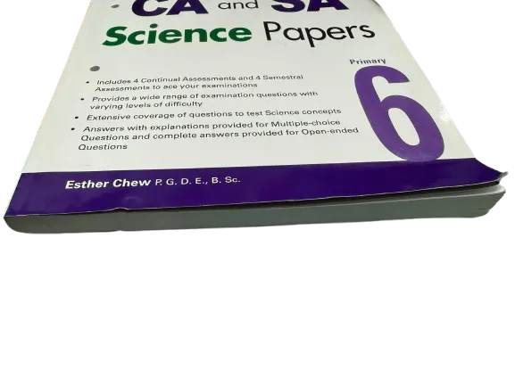 New CA And SA Science Papers: Primary 6(Top Slightly Damaged)