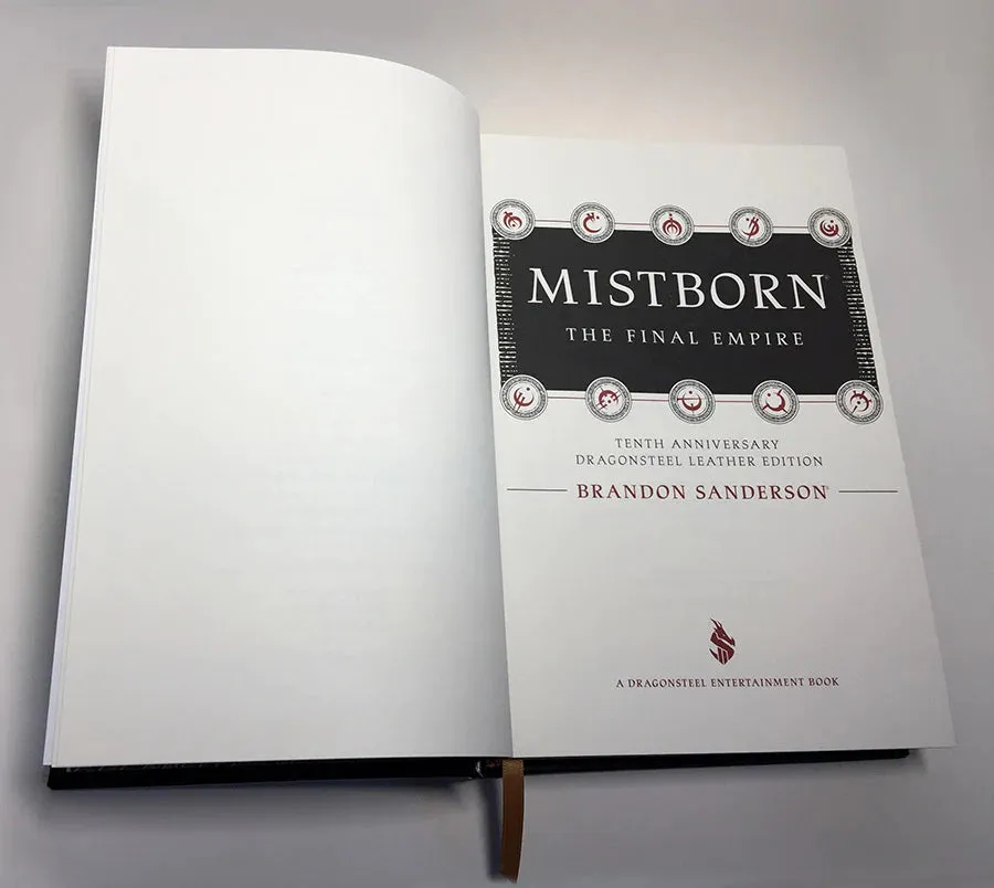 (SIGNED) Mistborn Leatherbound Book Dragonsteel Books