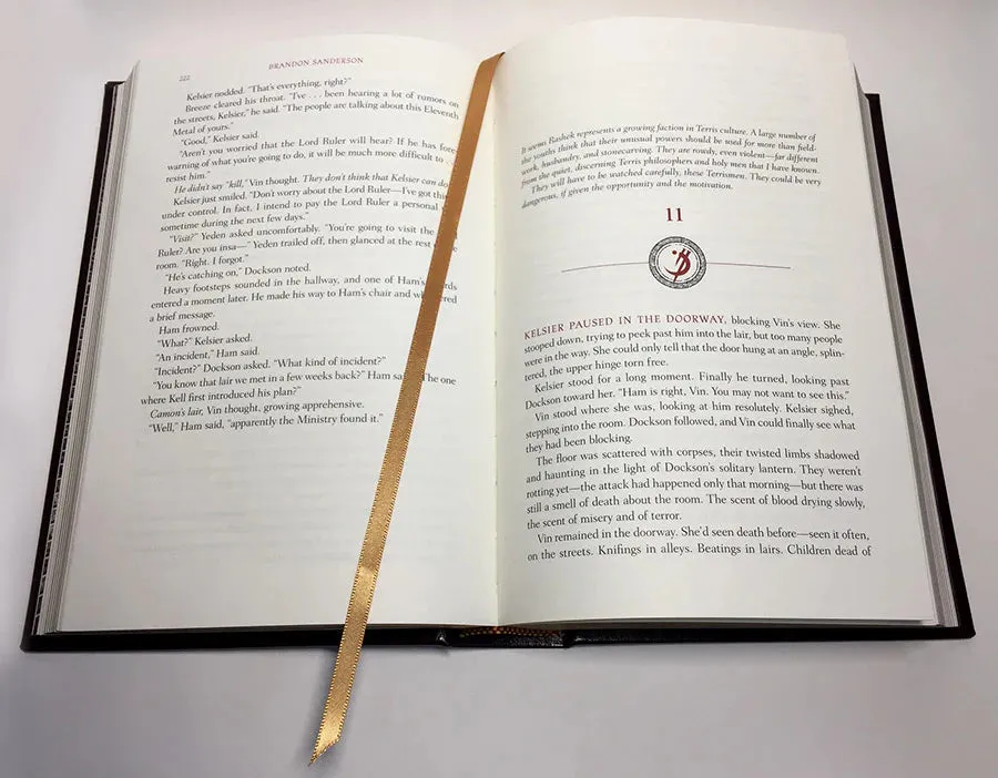 (SIGNED) Mistborn Leatherbound Book Dragonsteel Books