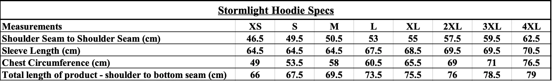 Stormlight Hoodie Dragonsteel Books